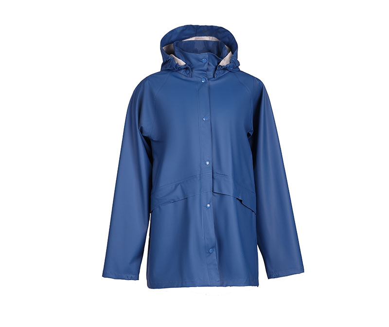 Blue Women's Raincoat with Breathable Design