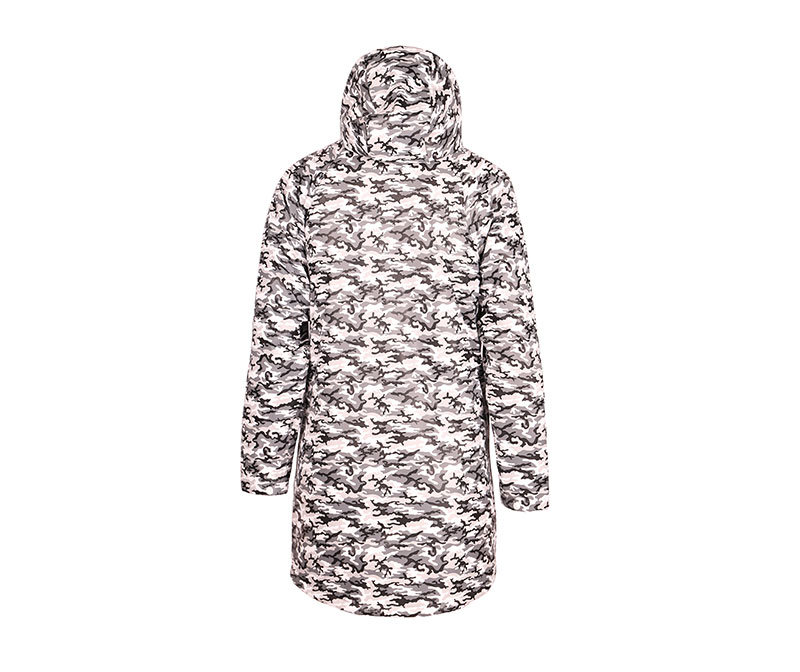 Camouflage Raincoat with Barber Fleece Lining