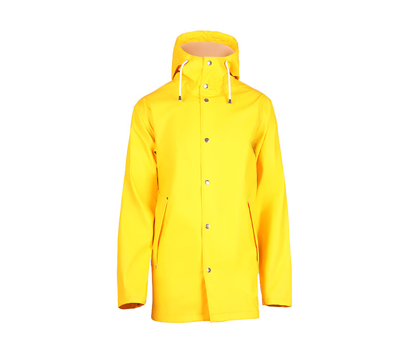 Yellow Raincoat with Weatherstrip