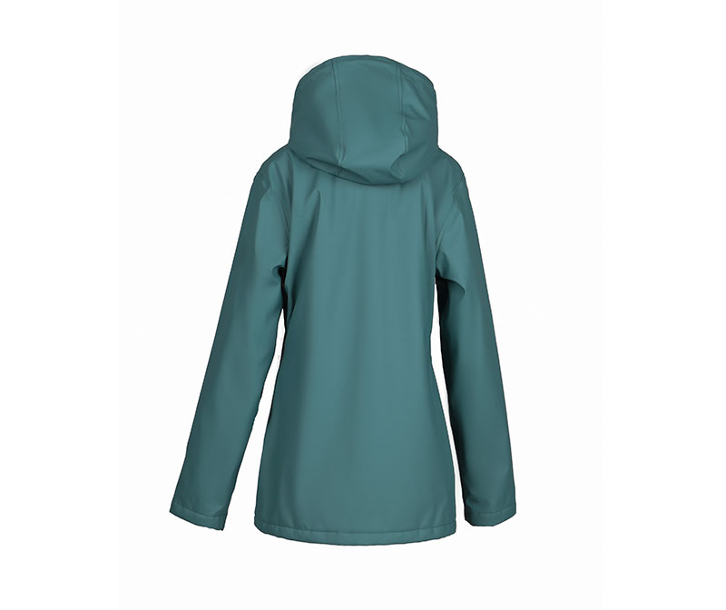 Light Blue Chilren's Raincoat with Barber Fleece Lining