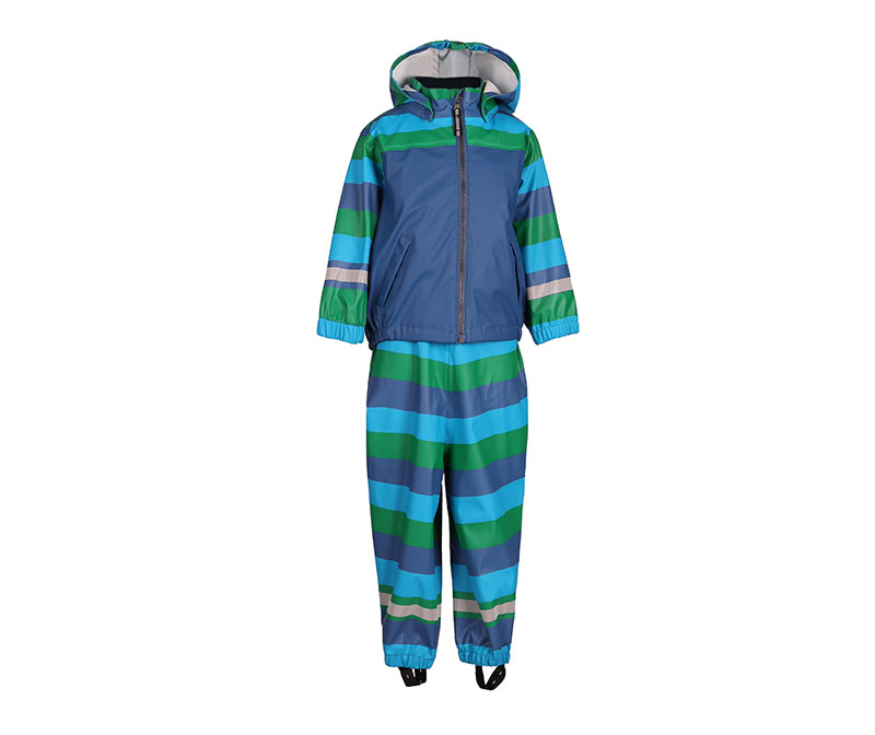 Chilren's PU Rain Suit with Strip