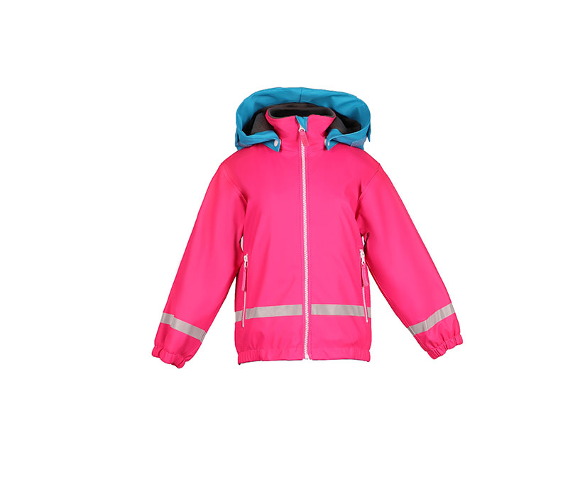 Rose and Blue Children's Rain Suit with Knee