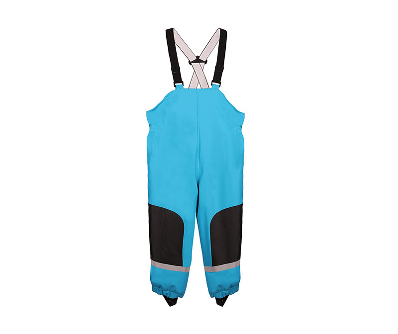 Rose and Blue Children's Rain Suit with Knee