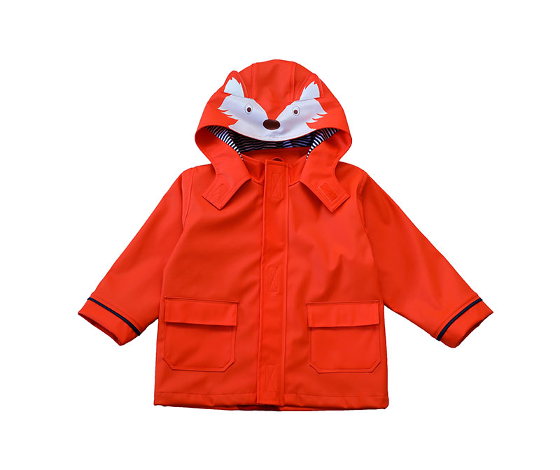 Fox Orange Baby Rain Jacket