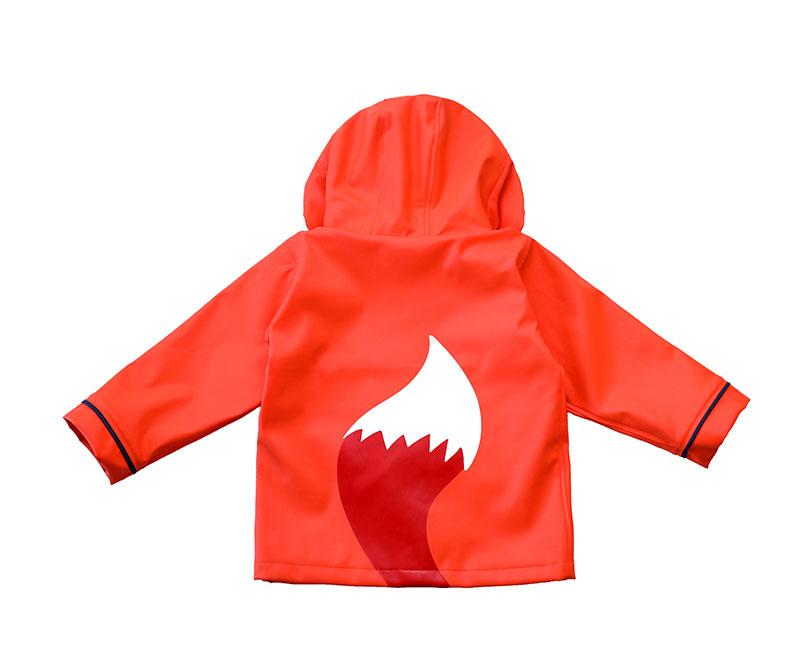 Fox Orange Baby Rain Jacket