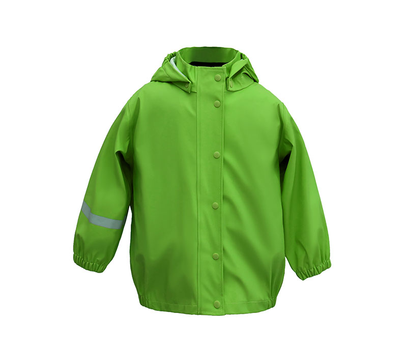 Kids Green Rain Jacket