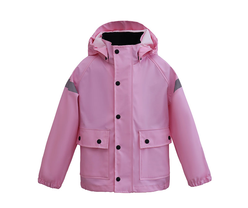 Pink Children's Jacket with Pocket