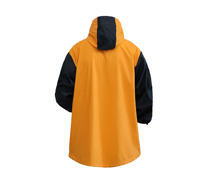 Yellow and Black Man's Raincoat