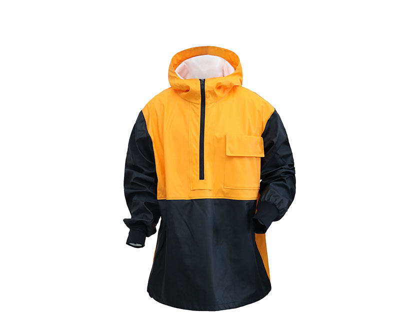 Yellow and Black Man's Raincoat